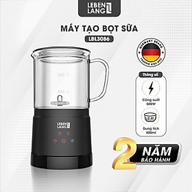 Mua Máy đánh bọt cà phê  tạo bọt sữa LEBENLANG LBL3086  dung tích 400ml  4 chế độ nóng lạnh   bảo hành 2 năm - hàng chính hãng