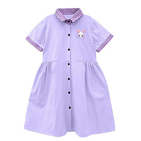 Váy Bé Gái Tay Ngắn Cổ Bẻ 14-38 kg MEEJENA 100% COTTON - 1883