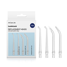 Bộ 4 đầu tăm nước thay thế LocknLock ENR146WHT_RB, Hàng chính hãng, dùng cho máy tăm nước ENR146WHT - JoyMall