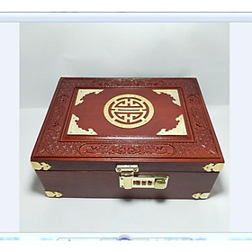 Mua HỘP ĐỰNG DẤU  TRANG SỨC CHẠM MẶT GỖ HƯƠNG SIZE TO-KHÓA MÃ SỐ-ẢNH THẬT