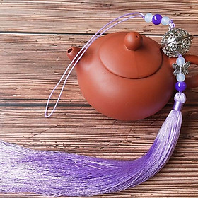 Móc khóa Ma đạo tổ sư Chuông bạc Giang gia móc tua rua dây chuyến