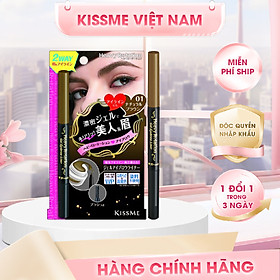 Bút Gel 2 Trong 1 Kẻ Lông Mày Và Mí Mắt Siêu Mịn Chống Trôi Kissme Heavy Rotation Gel Eyebrow Liner