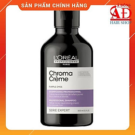 DẦU GỘI TÍM KHỬ VÀNG L'OREAL CHROME CREME PURPLE DYES SHAMPOO NEW