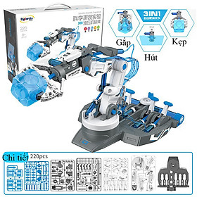 Đồ chơi lắp ghép thông minh cánh tay Robot thuỷ lực KAVY phát triển tư duy, trí tuệ cho bé với 222 chi tiết