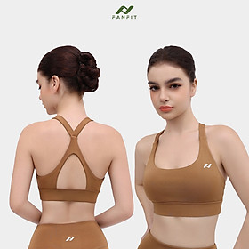 Áo bra thể thao tập Gym Yoga Pilates FANFIT FFSB004 - Tặng mút cao cấp - FANFIT