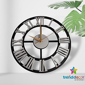 Mua Đồng Hồ Gỗ Treo Tường Đồng Hồ Trang Trí Số La Mã Kim Vàng Trang Trí