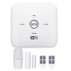 Bộ Báo Động Chống Trộm GW03 Qua WIFI, Sim GSM - Hàng nhập khẩu