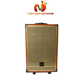 Mua Loa kéo Hosan GD12-27 - Loa karaoke mini thùng gỗ hát hay giá rẻ tặng kèm 2 micro  - Hàng nhập khẩu