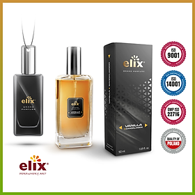 Nước hoa xịt ô tô Grand Perfume Elix 50ml - Hương Vanilla & Sandalwood (Hương thơm trầm ấm) - Thơm lâu, dễ sử dụng, có thể dùng được cho phòng & xe