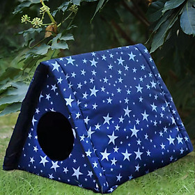 Cat House Bed for Outdoor, Warm Cats Sleeping Tent Cave for Winter, Courtyard Cat
