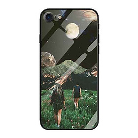 Ốp lưng kính cường lực cho iPhone 7 /8 Nền Cánh Đồng Yêu Thương - Hàng Chính Hãng