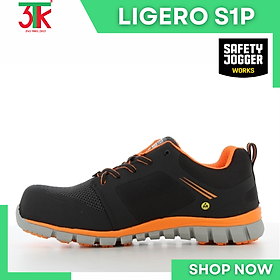 Giày bảo hộ Safety Jogger Ligero S1P Siêu nhẹ , Chống trơn trượt , Chống tĩnh điện , Kháng dầu , Chống đâm xuyên