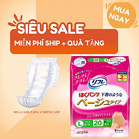 Tã - Bỉm quần người lớn Livedo size L (20 cái/ gói) tặng miếng lót bổ sung