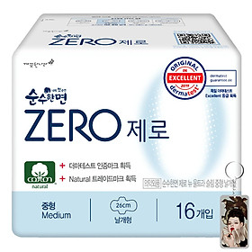 Băng vệ sinh siêu mỏng cánh KleanNara Zero Hàn Quốc 26cmx16 miếng tặng kèm