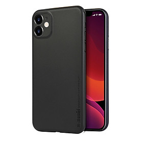 Đen - Ốp lưng nhám siêu mỏng 0.3mm cho iPhone 11 (6.1 inch) hiệu Memumi có gờ bảo vệ camera - Hàng nhập khẩu