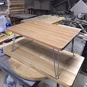 Mua Bàn xếp gấp gọn học sinh vân gỗ đẹp  chân chắc chắn  kích thước 40x60 cm