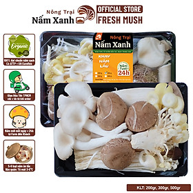 Combo Lẩu Nấm Happy 500gr - Nông Trại Nấm Xanh