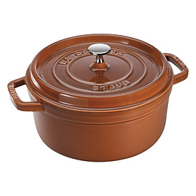Nồi gang tròn Staub Nâu vàng 22cm