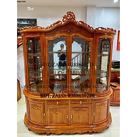 Mua Tủ Rượu Mặt Cong Gỗ Gõ Đỏ