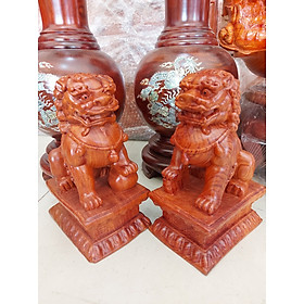 Mua Cặp kỳ lân( kì lân ) gỗ hương cao 20- 25 cm