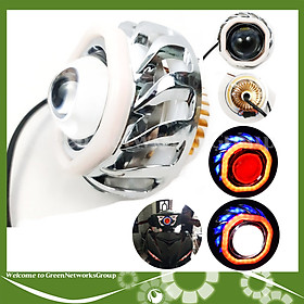 Đèn pha LED mắt cú bi cầu lốc xoáy gắn cho xe Sirius , Exciter đời cũ , SH , Winner X , Wave 2018 trở lên Green Networks Group