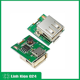 Mạch sạc pin dự phòng 5V-600MA mini 1A cổng USB có đèn báo