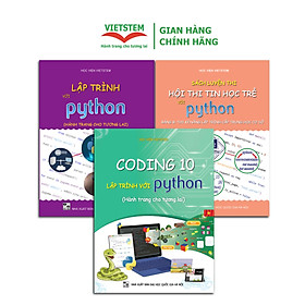 Hình ảnh Bộ sách hướng dẫn học lập trình Python cho học sinh THCS và THPT