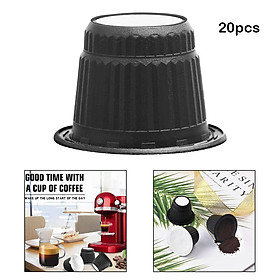 20x Coffee Capsule Pod Espresso Filter Cup for  Filter Pod, K Cup Filter Pod Coffee Brewer Accessories