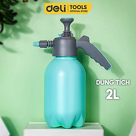 Bình Xịt Tưới Cây Deli 2 Lít, 2 Vòi Dài / Ngắn Tiện Dụng, Phun Sương Tưới Cây Cảnh, Làm Vườn, Chất Liệu An Toàn DL581020 - 2 Lít