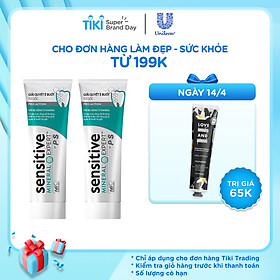 Combo 2 Kem Đánh Răng Sensitivity Treatment By P/S Giải Quyết Ê Buốt 105g