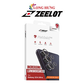 Dán Camera cường lực viền màu chống va đập Zeelot Pishield Lens Protector S24 Ultra - Hàng chính hãng