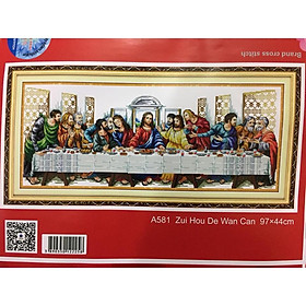 Tranh thêu chữ thập Bàn Tiệc Ly A581-97x44cm