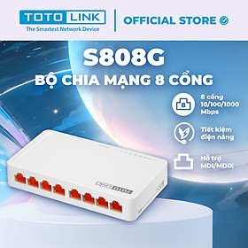 Bộ chia mạng 8 cổng gigabit totolink s808g – hàng chính hãng