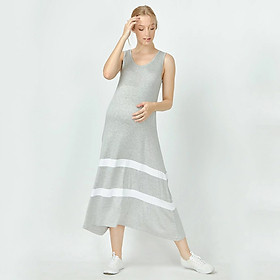 Đầm thun maxi dài sát nách cho mẹ bầu Lovemom