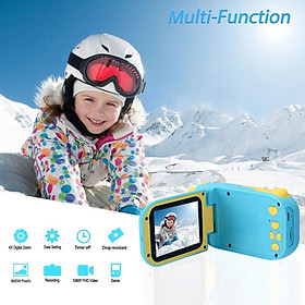 Kids Camera with 2 Inch LED Screen1080P Toy Portable Rechargeable Children FHD Digital Camera Camcorder for Girls Boys Birthday Support 32GB SD Card