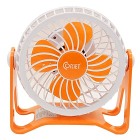 Mua Quạt Sạc USB Mini Đa Năng Comet CRF0105 2.5W (Trắng Cam) - Hàng Chính Hãng