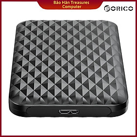 Hộp Đựng Ổ Cứng ORICO 2520U3-BK ( Đen) 2.5" SSD/HDD SATA 3 USB 3.0 - Hàng Chính Hãng
