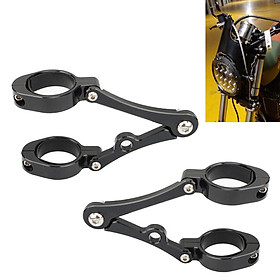 1-Pair Motorcycles Headlight Bracket Mount Clamp 39mm-41mm CNC for