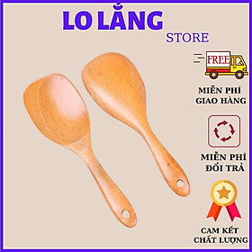 Vá gỗ múc cơm và múc canh chống dính cao cấp