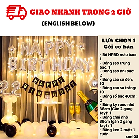 Bộ bong bóng trang trí sinh nhật người lớn SNNL08