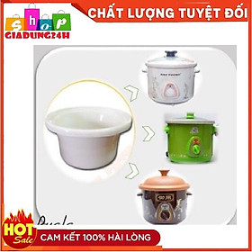 Lõi Sứ Trắng (Ruột Nồi Thay Thế) Kho Cá Nấu Cháo Chậm 2,5L