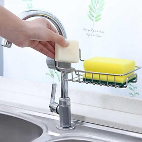 Mua Giá Treo Vòi Đựng Đồ  Giẻ Rửa Chén Bát - Kệ Gắn Vòi INOX Để Đồ Giẻ Rửa Chén Bát