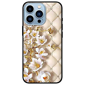 Ốp lưng dành cho Iphone 13 Mini - Iphone 13 - Iphone 13 Pro -  Iphone 13 Pro Max - Hoa Văn Nhánh Hoa Trắng