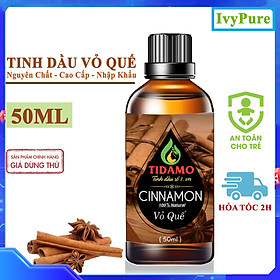 Hình ảnh Tinh dầu Quế Nguyên Chất 50ML. Tinh Dầu Vỏ Quế Cao Cấp Nhập Khẩu Ấn Độ. Tinh Dầu Xông Phòng Kháng Khuẩn, Phòng Tránh Cảm Cúm - Dùng Với Máy Xông Tinh dầu