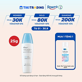 Kem chống nắng Skin Aqua cho da mụn, dạng sữa dùng hàng ngày Sunplay Skin Aqua Acne Clear Eco Việt Nam SPF 50, PA++++ 25g