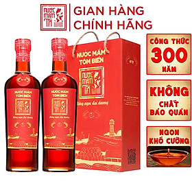 Đặc Sản Phan Thiết - 1 Cặp 2 Chai 500Ml Nước Mắm Tôm Biển 45N