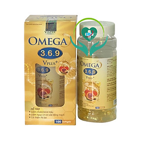 OMEGA 369 Vplus+ - Hộp 100 viên - Làm giảm mỏi mắt, khô mắt