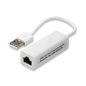 Thiết bị chuyển đổi USB 2.0 ra LAN RJ45 (Trắng)