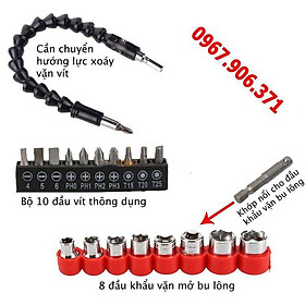 Bộ Phụ Kiện Vặn Vít Đầy Đủ 22 Chi Tiết