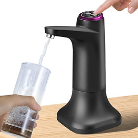 Bơm chai nước - Công tắc nước uống USB có thể sạc lại, tại nhà bếp làm đẹp Chai nước hiến tặng nước cho máy bơm nước uống Universal gallon (màu đen)